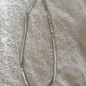 24” Vintage Monet Flat Square Link Necklace